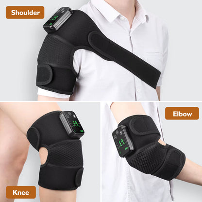 Cordless Electric Knee Massage Device with Hot Compress and Vibration for Joint and Muscle Relaxation