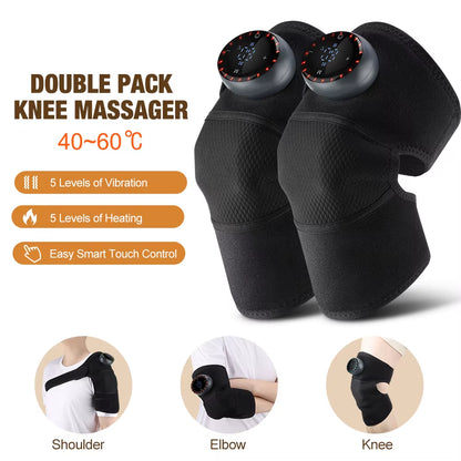 Heating Massage Knee Pad Shoulder Elbow Smart Vibration Hot Compress Protemote Blood Circulation Muscle Relax Joint Massager