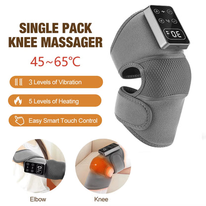 Heating Massage Knee Pad Shoulder Elbow Smart Vibration Hot Compress Protemote Blood Circulation Muscle Relax Joint Massager